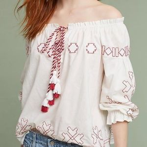 White peasant blouse